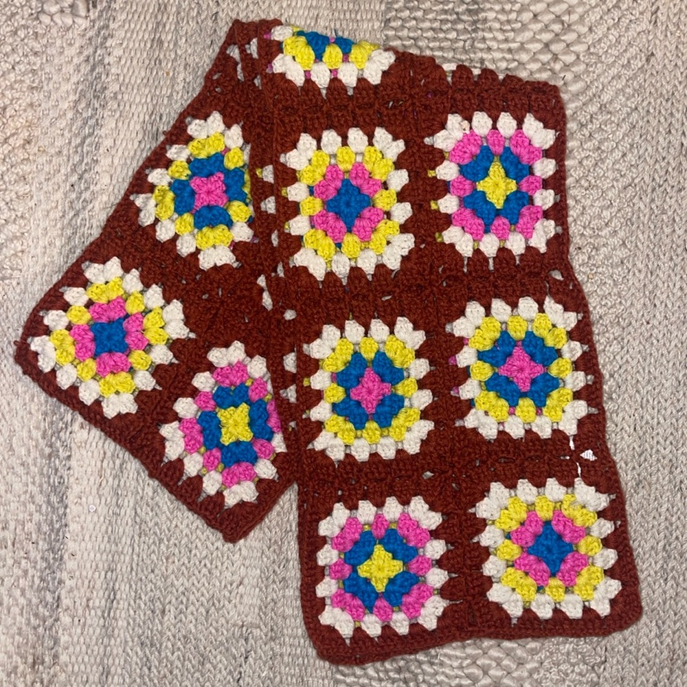 Crochet Square Scarf from Urban Outfitters.